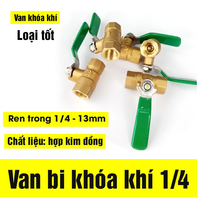Van bi khóa khí, Van bi tay gạt, Van bi khóa khí bằng đồng tại Khái Hưng Group