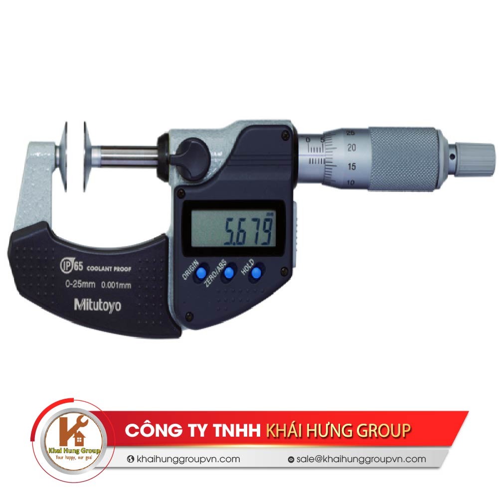 Panme điện tử đo ngoài đầu đĩa Mitutoyo 323-250-30-0-25mm x 0.001