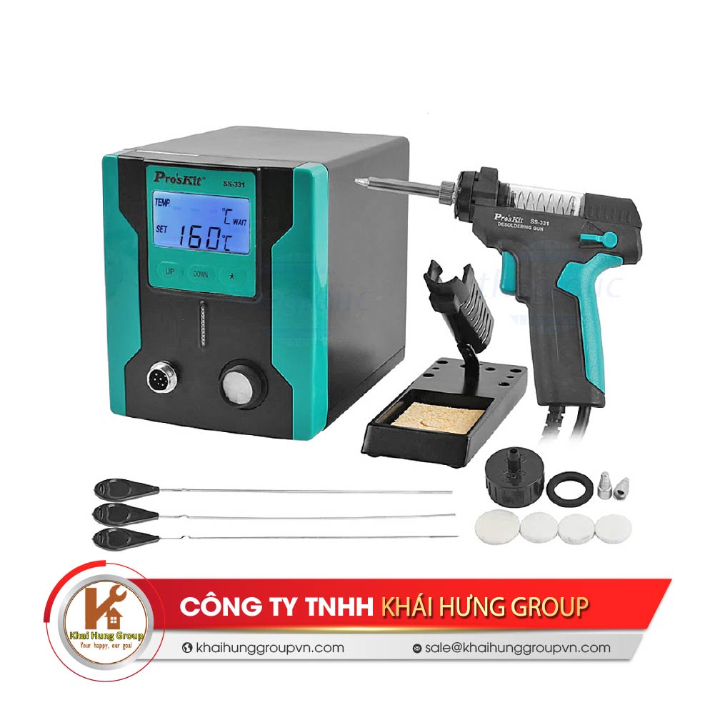 Máy Hút Chì Linh Kiện 90W Pro’sKit SS-331B tại Khái Hưng Group