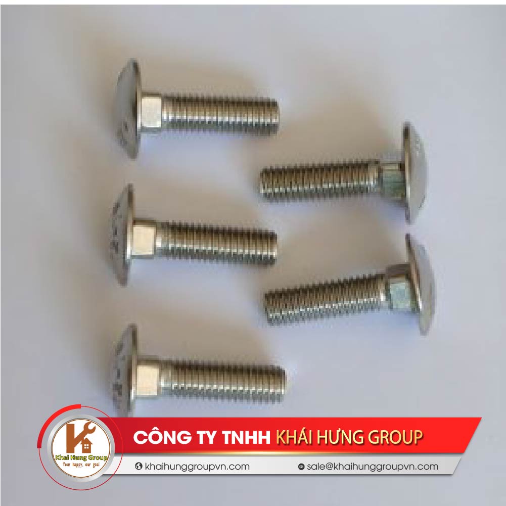 Bu lông đầu tròn cổ vuông là gì?