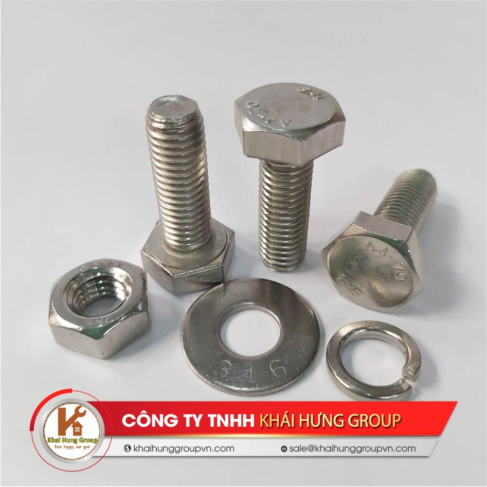 BỘ BULONG INOX 316 CHẤT LƯỢNG ĐỦ KÍCH THƯỚC
